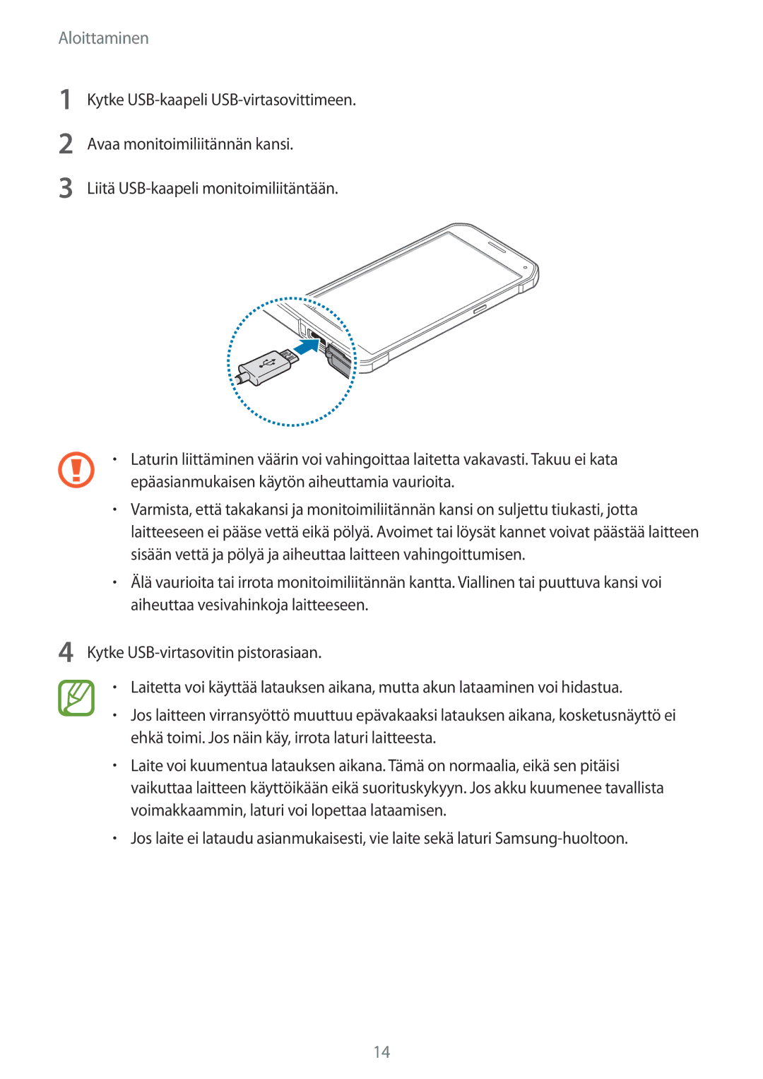 Samsung SM-G870FDGANEE, SM-G870FTSANEE, SM-G870FTSATEN manual Aloittaminen 