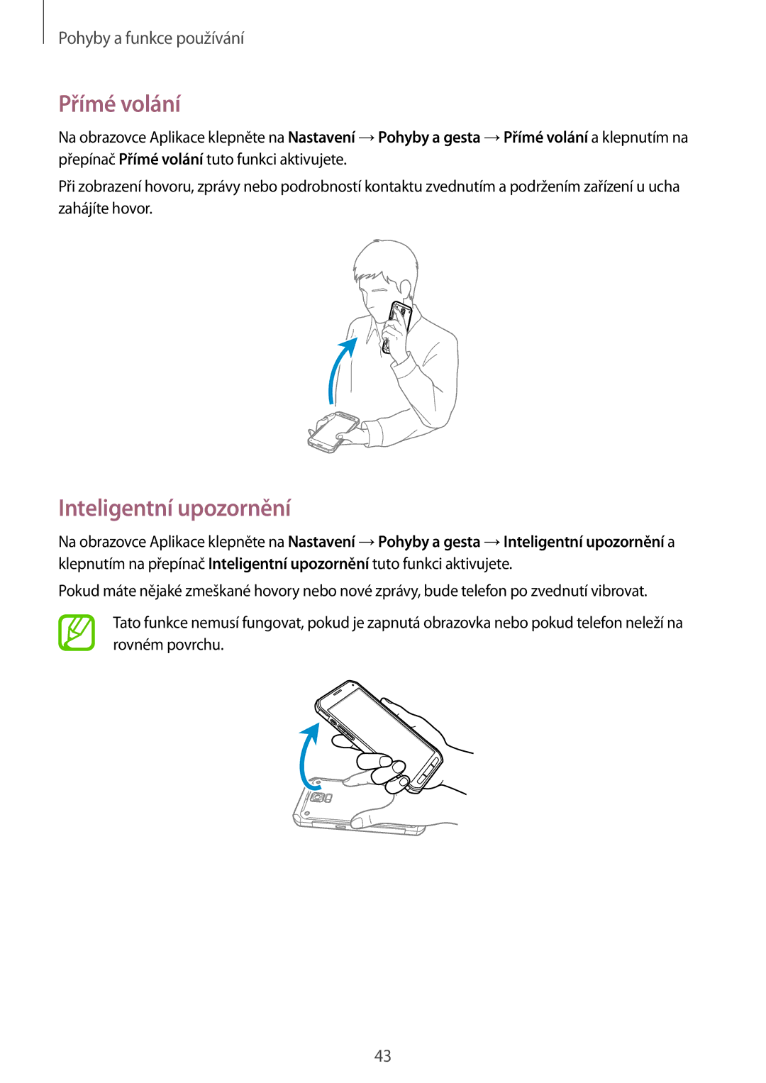 Samsung SM-G870FTSAAUT, SM-G870FTSAPHN, SM-G870FDGAATO, SM-G870FDGAXEO, SM-G870FTSAXEH Přímé volání, Inteligentní upozornění 