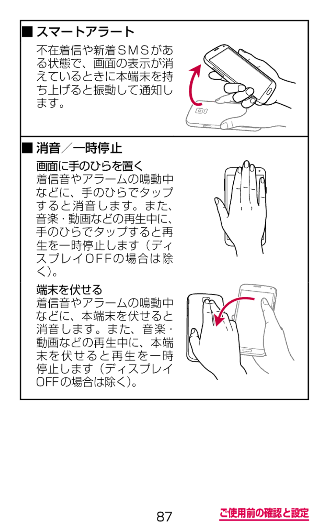 Samsung SM-G900DZKEDCM, SM-G900DZWEDCM, SM-G900DSIEDCM manual スマートアラート 