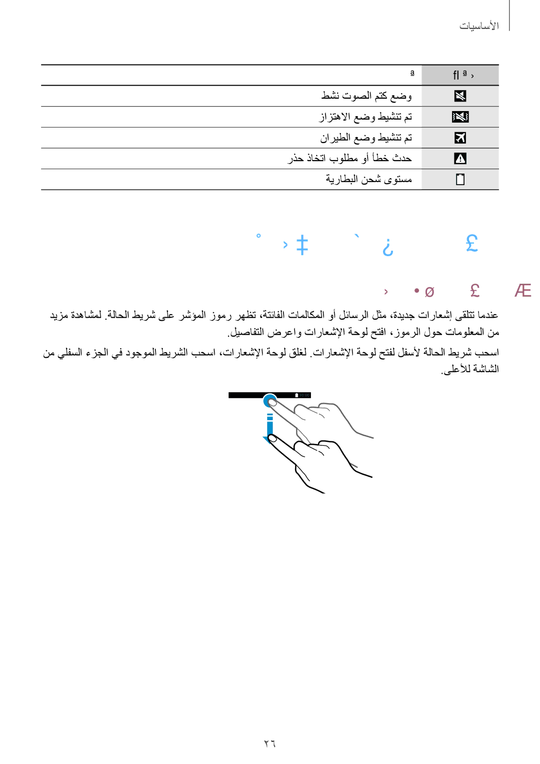 Samsung SM-G900FZBAKSA manual عيرسلا طبضلا تاحولو تاراعشلإا, تاراعشلإا ةحول مادختسا 