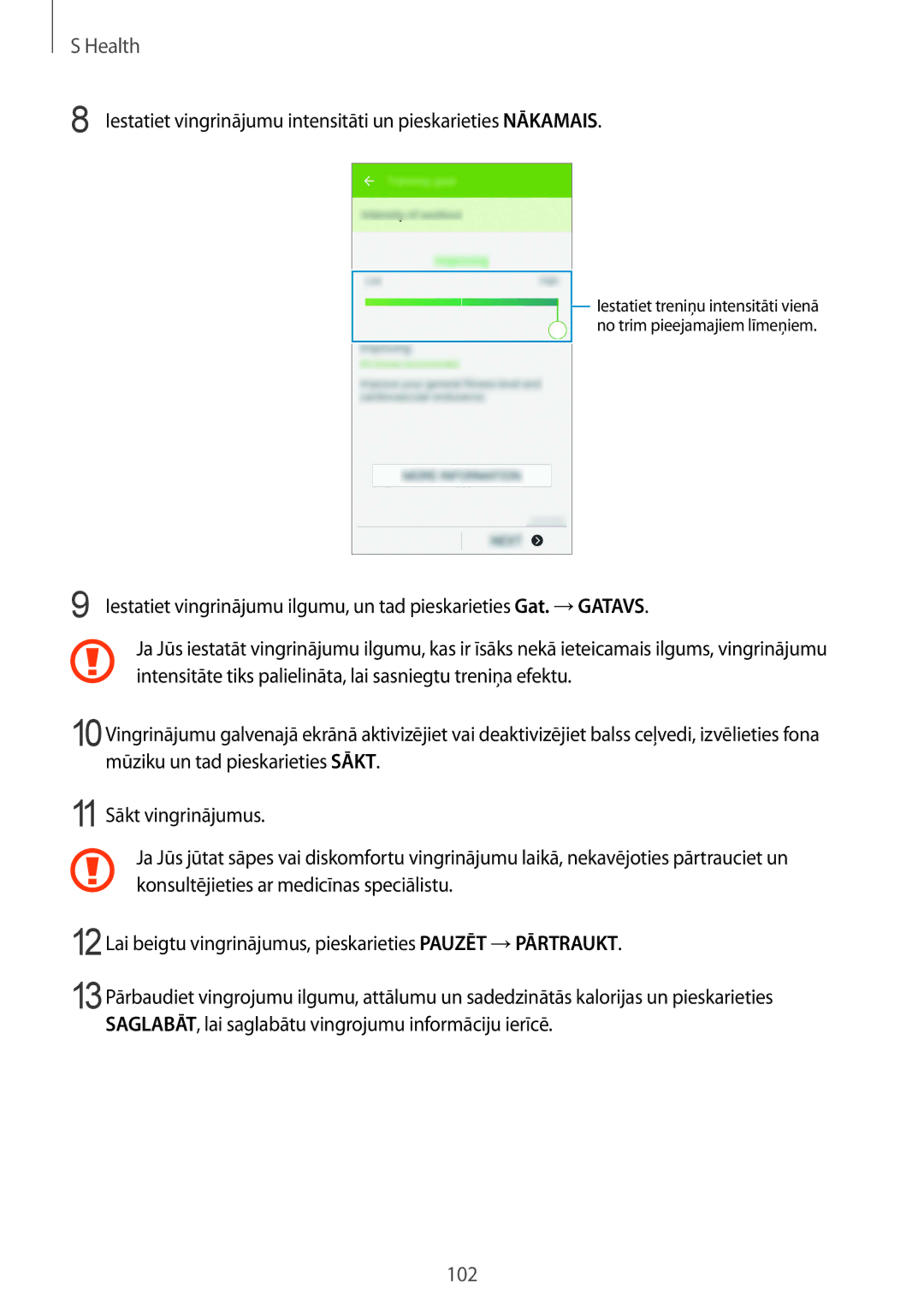 Samsung SM-G900FZKASEB, SM-G900FZDASEB, SM-G900FZWASEB, SM-G900FZBASEB manual 102 