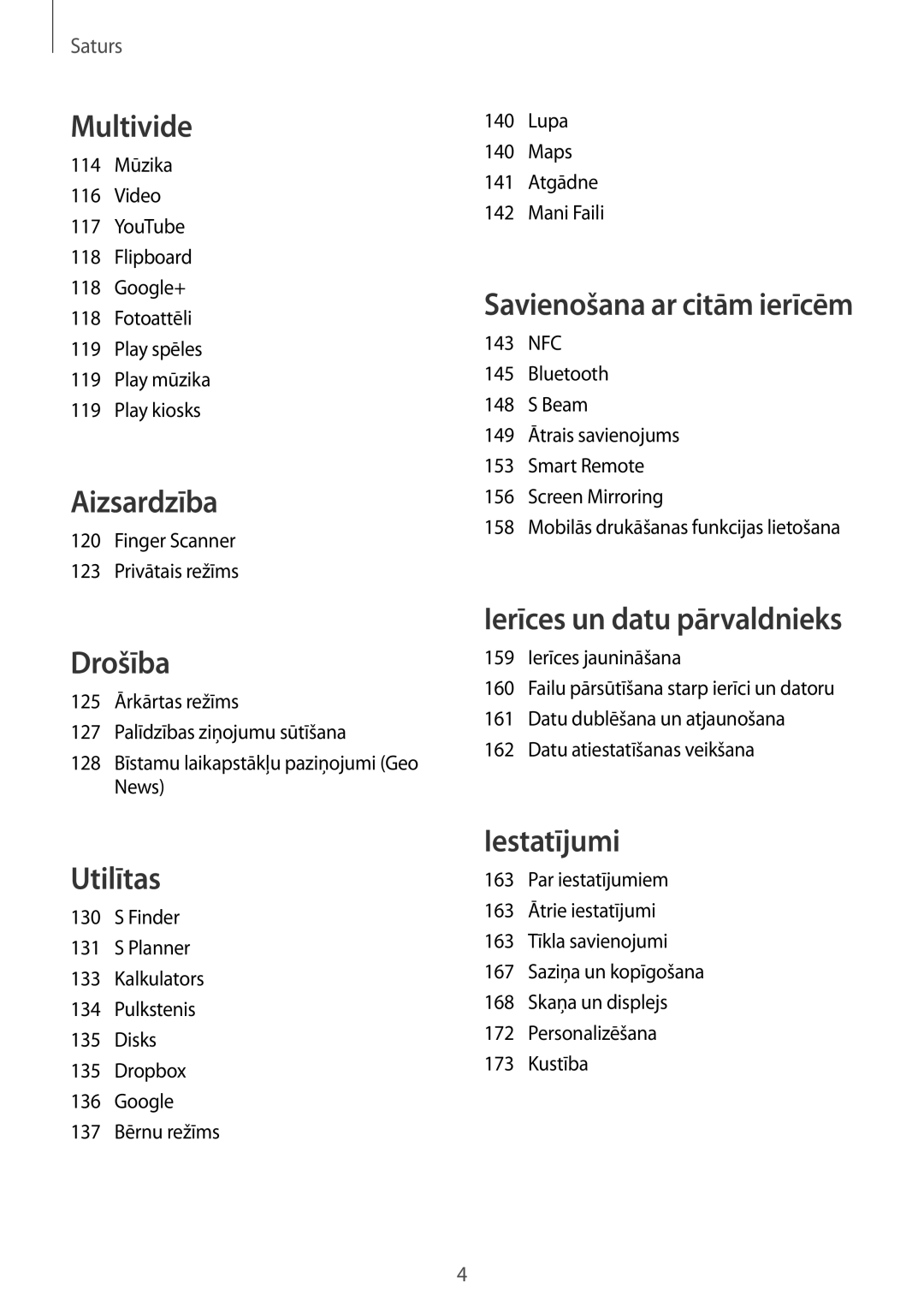 Samsung SM-G900FZDASEB, SM-G900FZWASEB, SM-G900FZKASEB, SM-G900FZBASEB manual Drošība, Finger Scanner Privātais režīms 