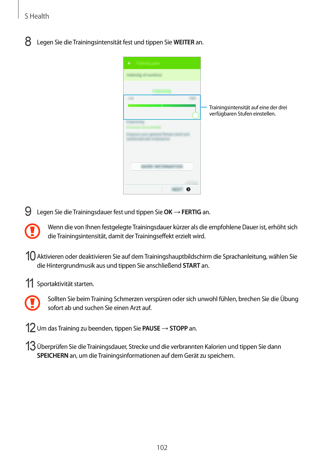 Samsung SM-G900FZWADBT, SM-G900FZKADBT, SM-G900FZBADBT, SM-G900FZDADBT manual 102 