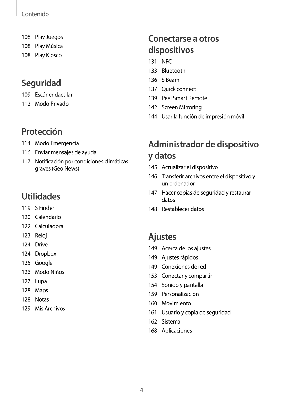 Samsung SM-G900FZDAXEF, SM-G900FZKADBT, SM-G900FZWADBT, SM-G900FZBAXEF, SM-G900FZWAXEF, SM-G900FZWAFTM manual Seguridad 