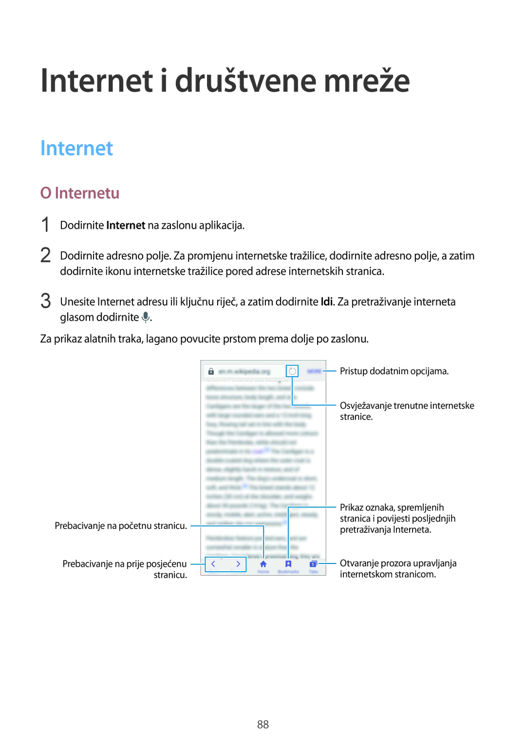 Samsung SM2G900FZBACRO, SM-G900FZWASEE, SM-G900FZBASEE, SM-G900FZDASEE, SM-G900FZKASEE Internet i društvene mreže, Internetu 