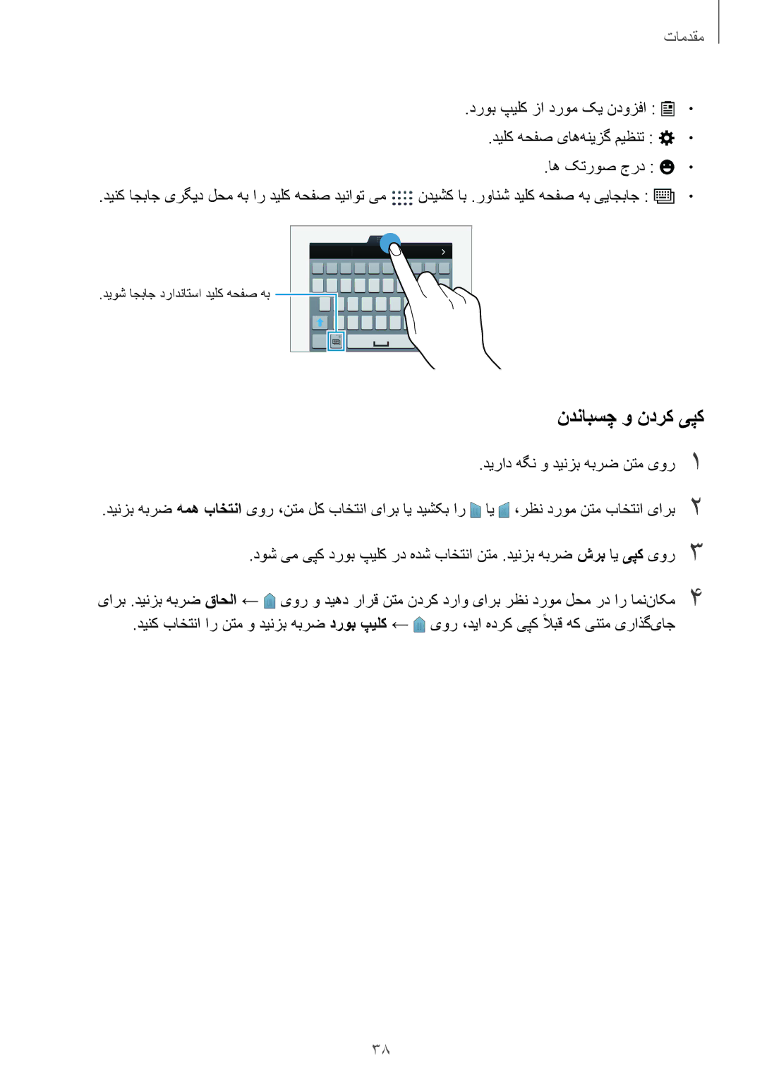 Samsung SM-G900HZDAACR, SM-G900HZBAPAK, SM-G900HZDAPAK, SM-G900HZWAXSG, SM-G900HZBATMC, SM-G900HZDAAFG manual ندنابسچ و ندرک یپک 