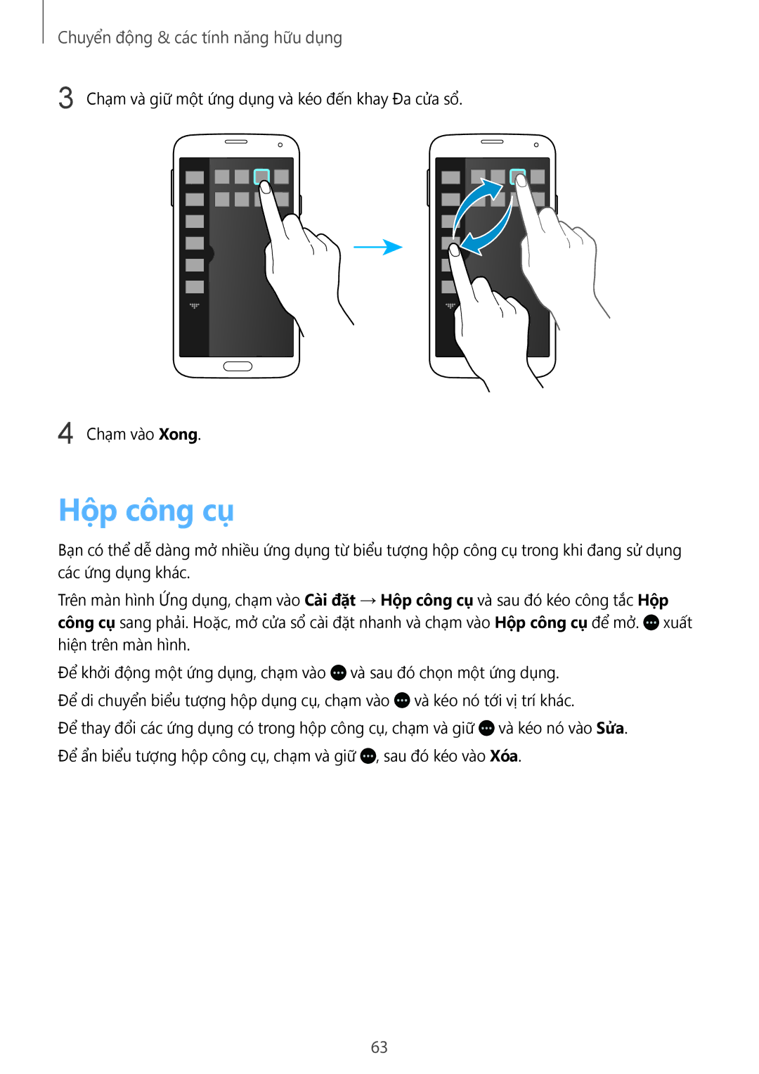 Samsung SM-G900HZKAXXV, SM-G900HZWAXXV, CG-G900HZKRHTM, SM-G900HZBAXXV, SM-G900HZDAXXV manual Hộp công cụ 