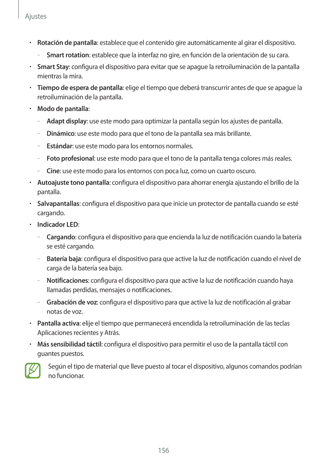 Samsung SM-G901FZDADTM, SM-G901FZBADTM, SM-G901FZKADBT, SM-G901FZKABOG, SM-G901FZDAATL manual Modo de pantalla, Indicador LED 