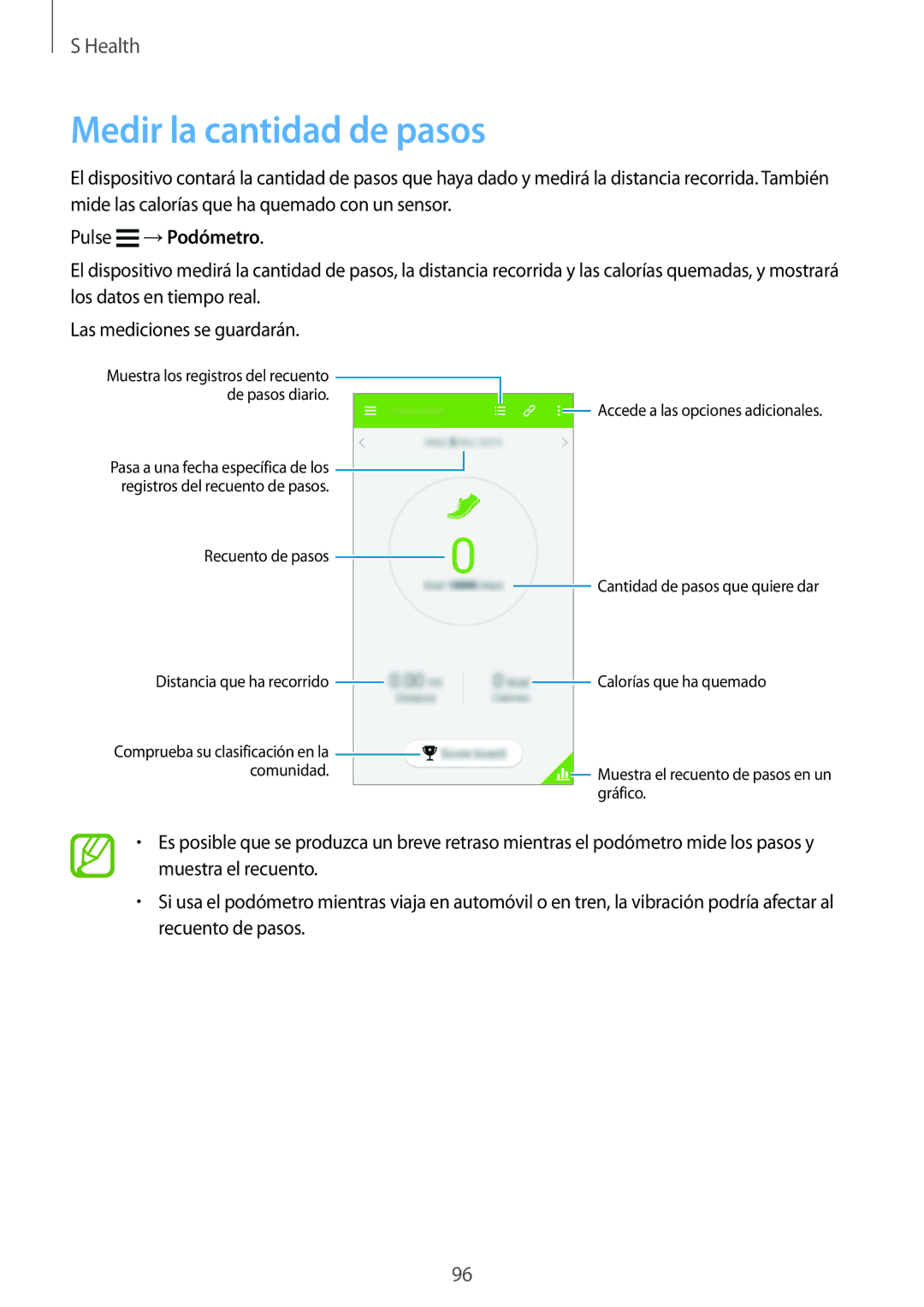 Samsung SM-G901FZWAATL, SM-G901FZBADTM, SM-G901FZKADBT, SM-G901FZDADTM manual Medir la cantidad de pasos, Pulse →Podómetro 