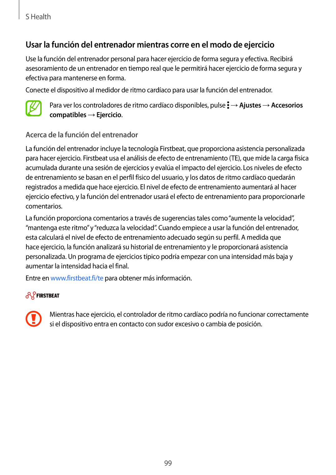 Samsung SM-G901FZKADBT, SM-G901FZBADTM, SM-G901FZDADTM, SM-G901FZKABOG, SM-G901FZDAATL Acerca de la función del entrenador 