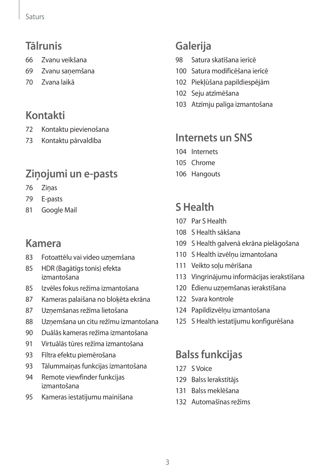 Samsung SM-G901FZBABAL manual Zvanu veikšana Zvanu saņemšana Zvana laikā, Kontaktu pievienošana Kontaktu pārvaldība 