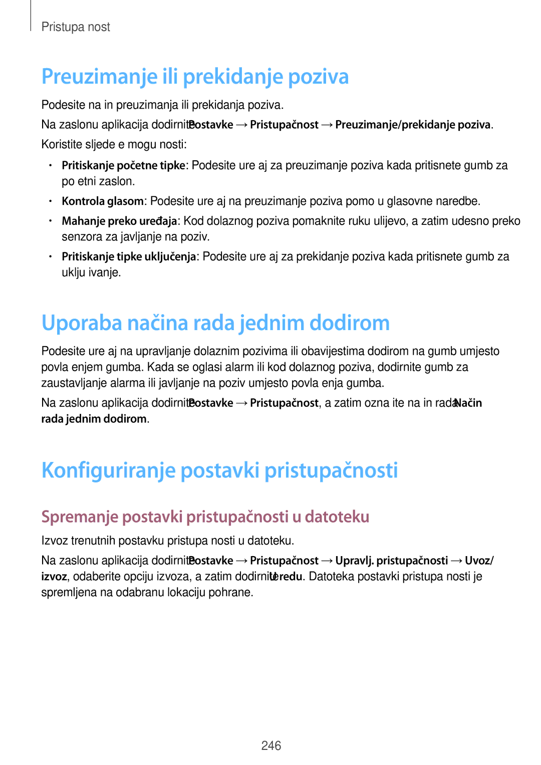 Samsung SM-G901FZKAVIP manual Preuzimanje ili prekidanje poziva, Uporaba načina rada jednim dodirom 