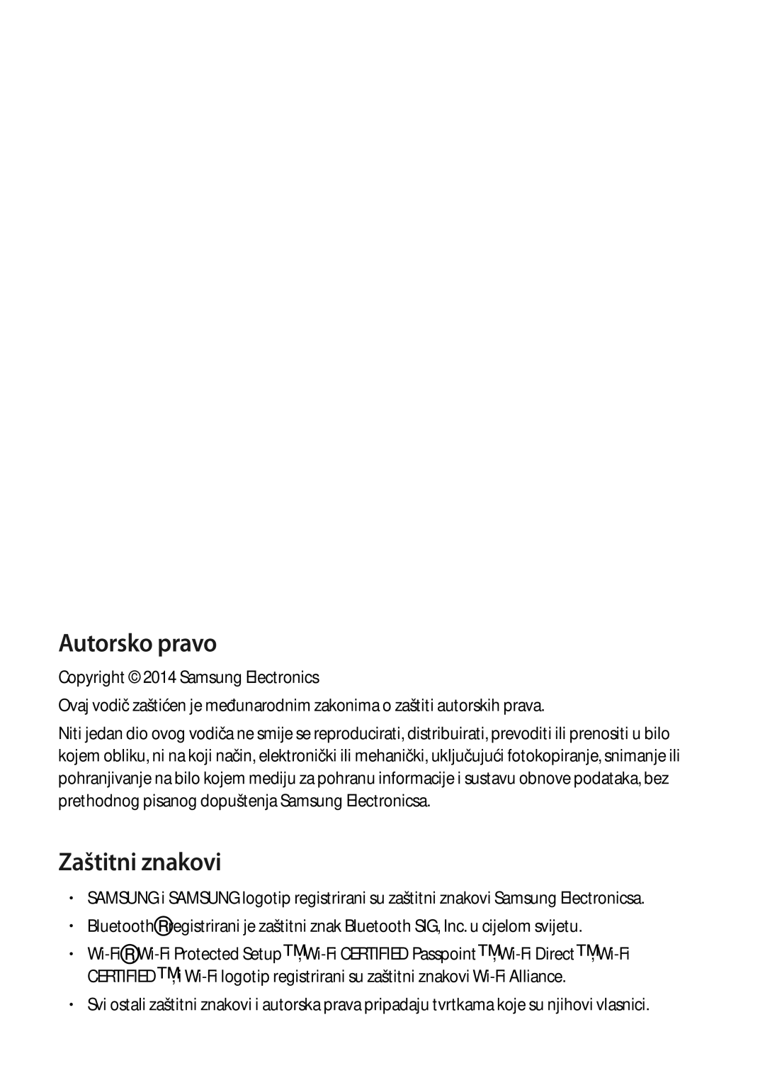 Samsung SM-G901FZKAVIP manual Autorsko pravo 