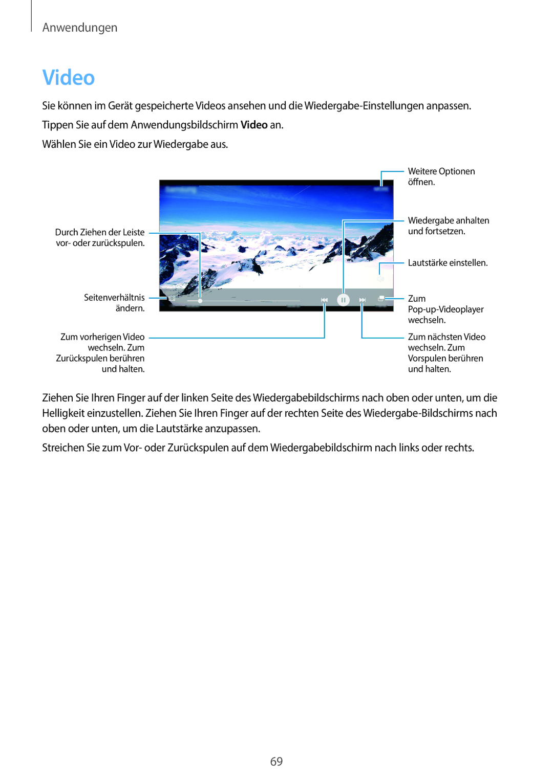 Samsung SM-G903FZKADBT, SM-G903FZDADBT, SM-G903FZSADBT manual Video 