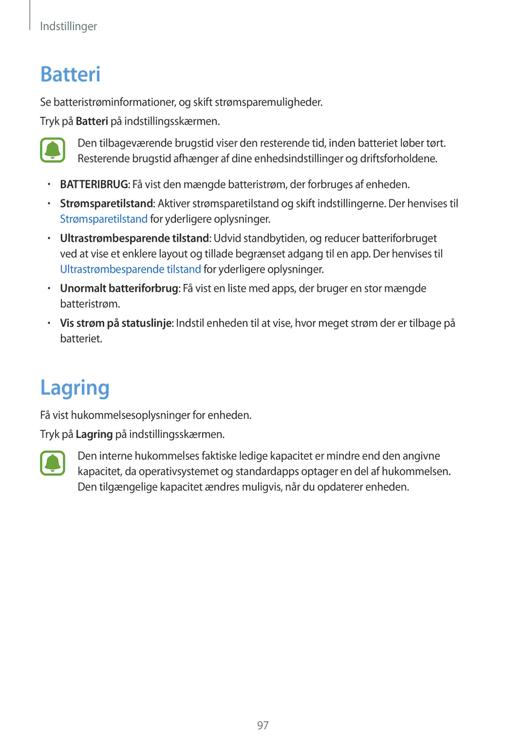 Samsung SM-G903FZKANEE manual Batteri, Lagring 