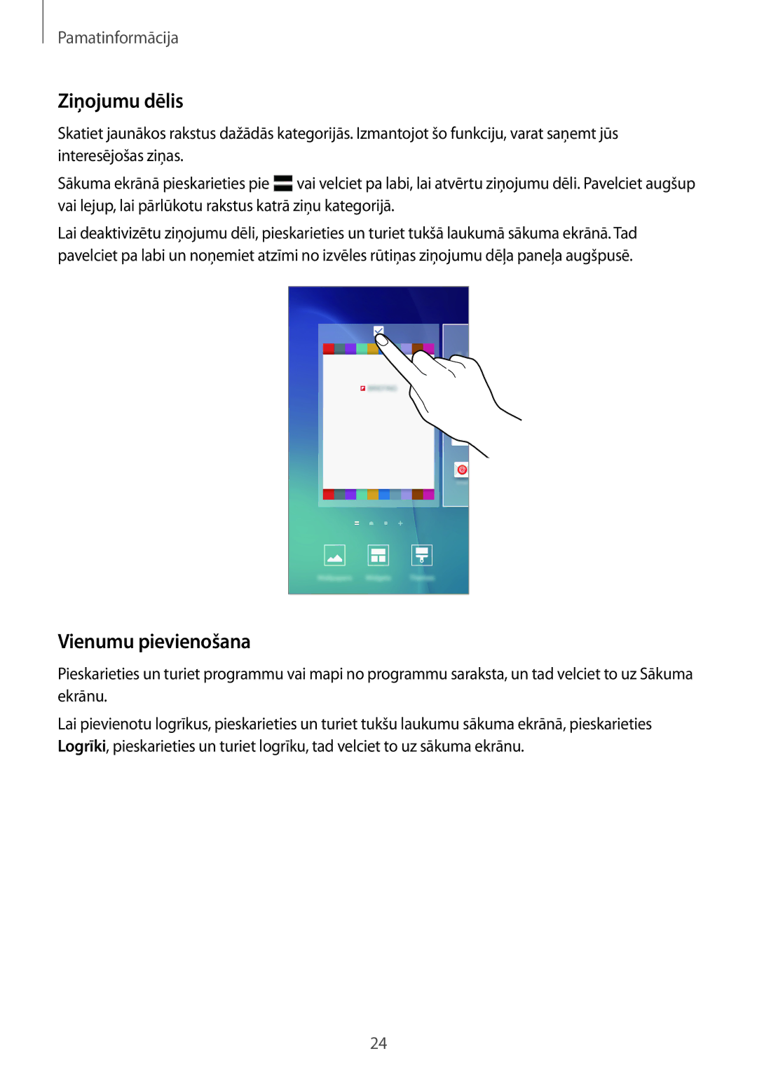 Samsung SM-G903FZSASEB, SM-G903FZKASEB, SM-G903FZDASEB manual Ziņojumu dēlis, Vienumu pievienošana 