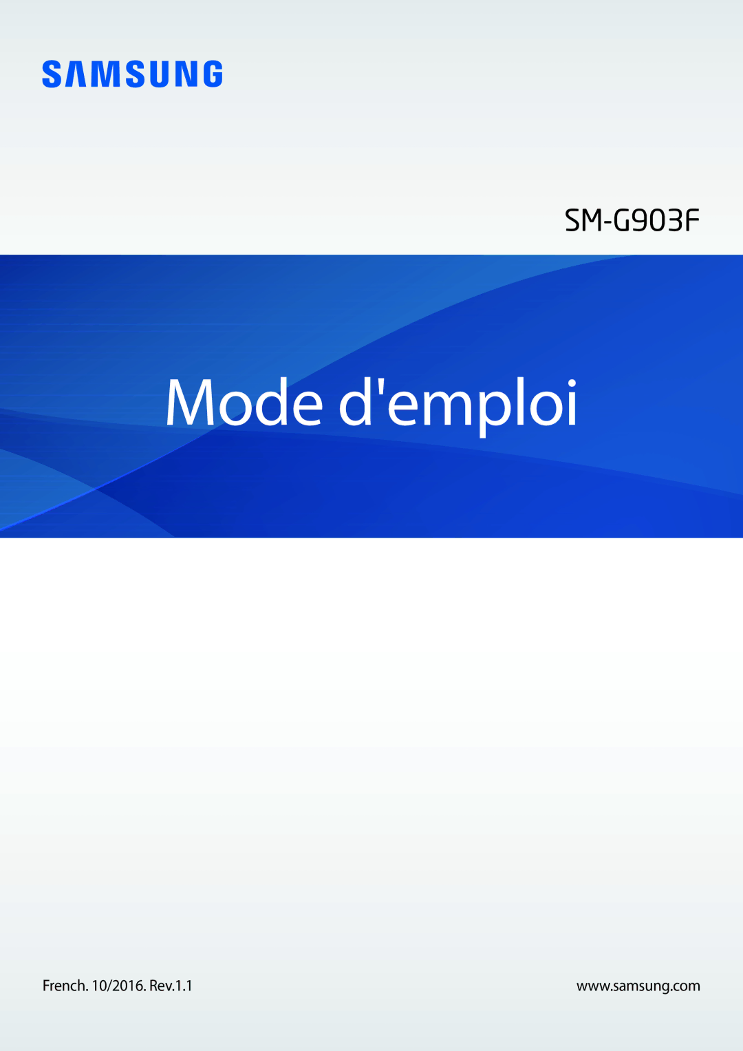 Samsung SM-G903FZKAXEF, SM-G903FZSAXEF, SM-G903FZDAXEF manual Mode demploi 