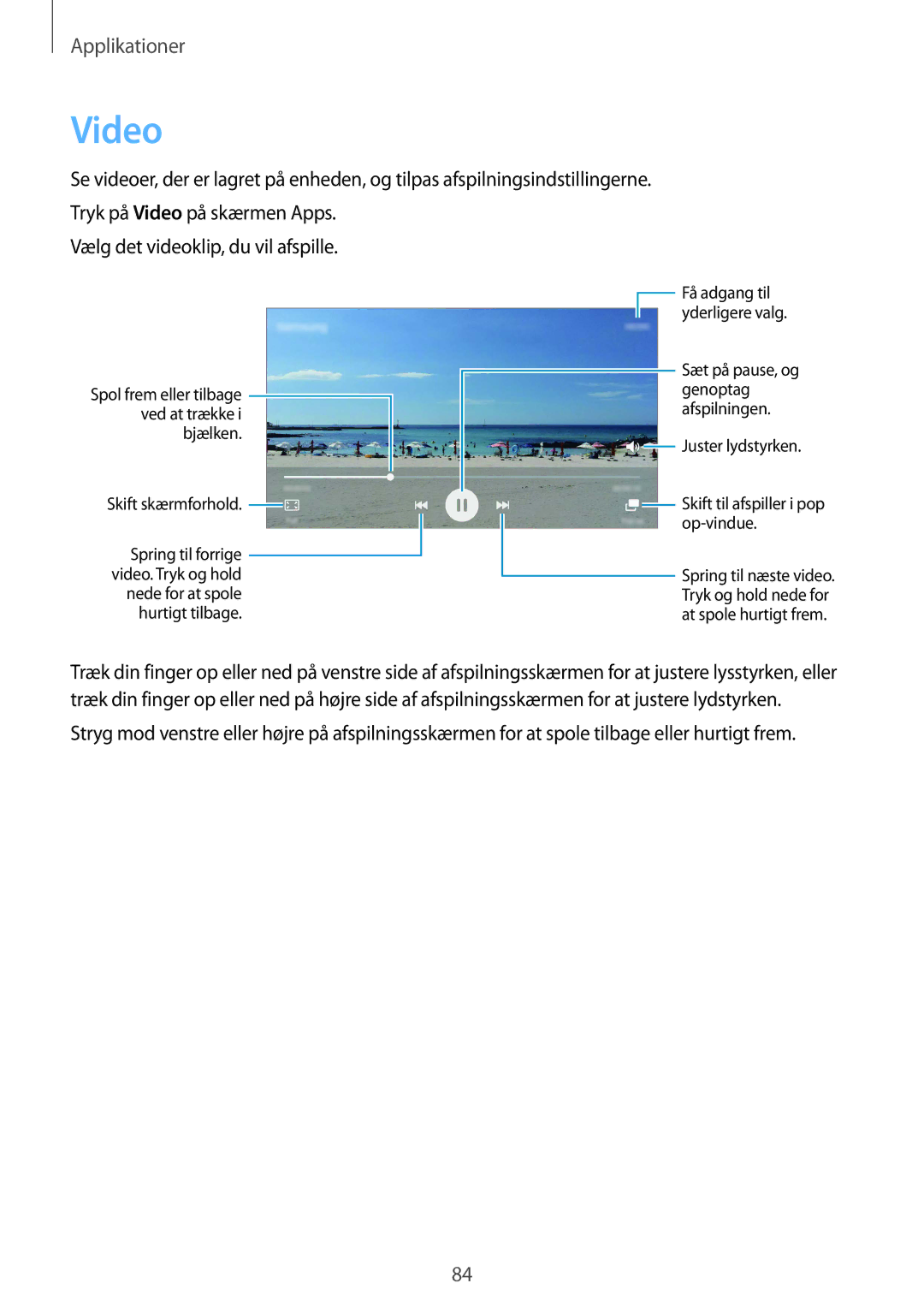 Samsung SM-G920FZBANEE, SM-G920FZWANEE, SM-G920FZKFNEE, SM-G920FZKANEE, SM-G920FZWFNEE, SM-G920FZDANEE manual Video 