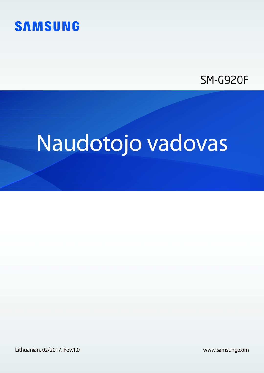 Samsung SM-G920FZBASEB manual Naudotojo vadovas 