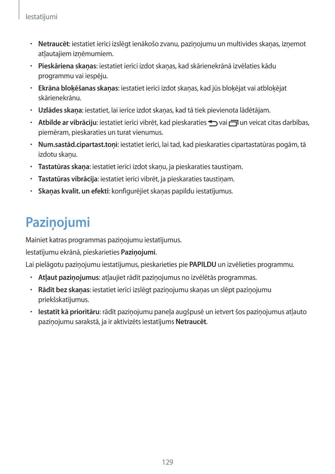 Samsung SM-G920FZBASEB manual Paziņojumi 