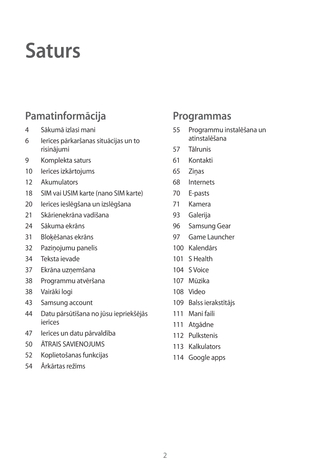 Samsung SM-G920FZBASEB manual Sākumā izlasi mani, Pasts 