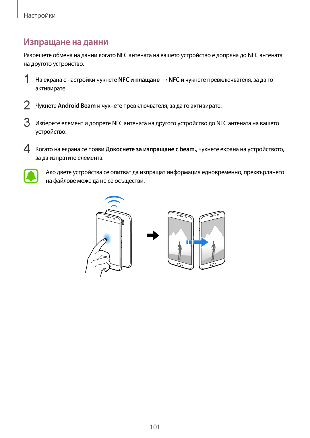 Samsung SM-G920FZKABGL manual Изпращане на данни 