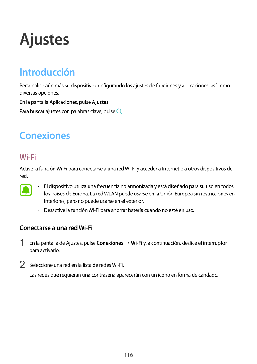 Samsung SM-G920FZKAPHE manual Introducción, Conexiones, Conectarse a una red Wi-Fi 