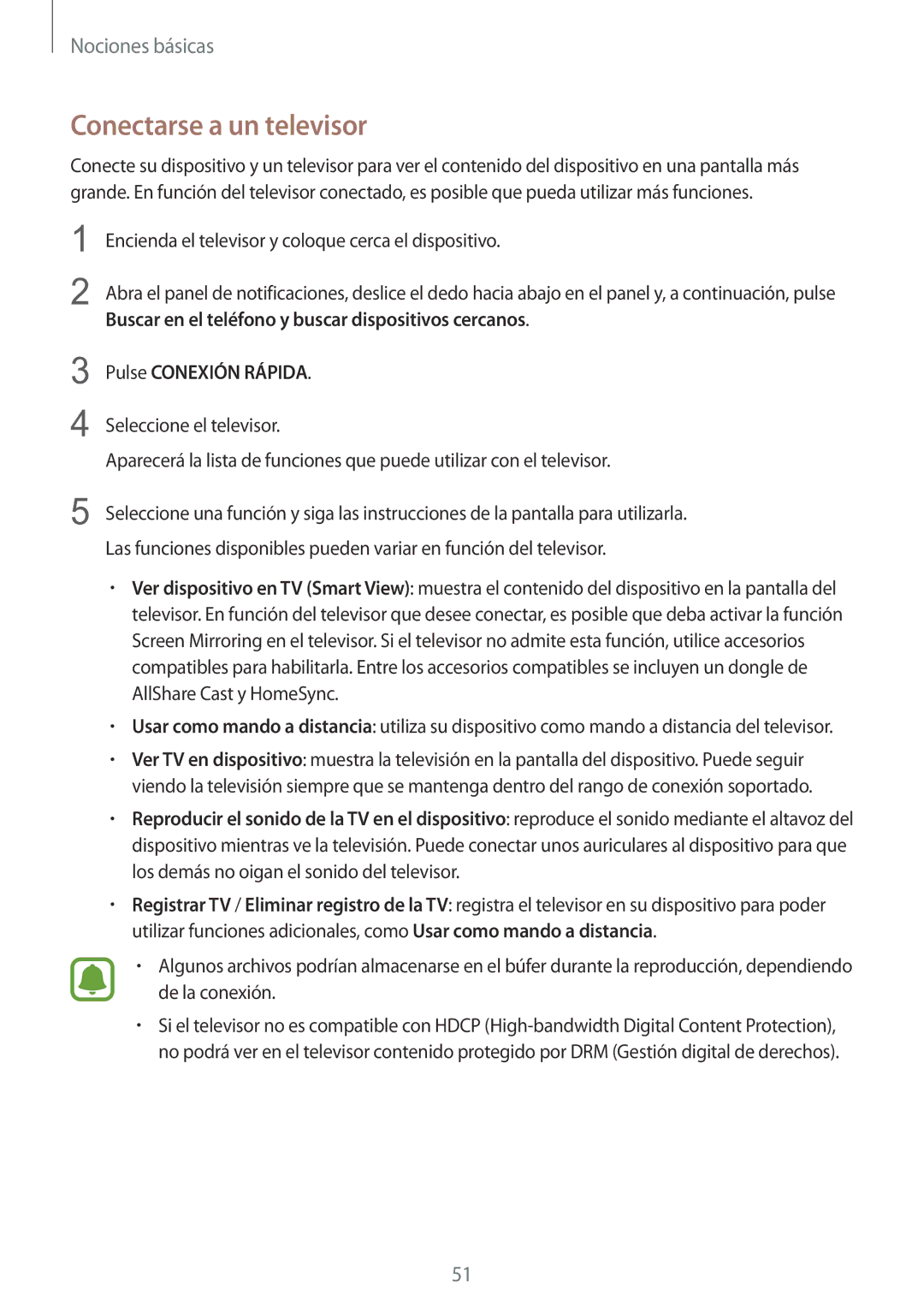 Samsung SM-G920FZKAPHE manual Conectarse a un televisor 