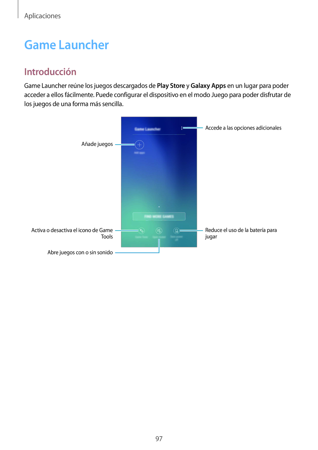 Samsung SM-G920FZKAPHE manual Game Launcher, Introducción 