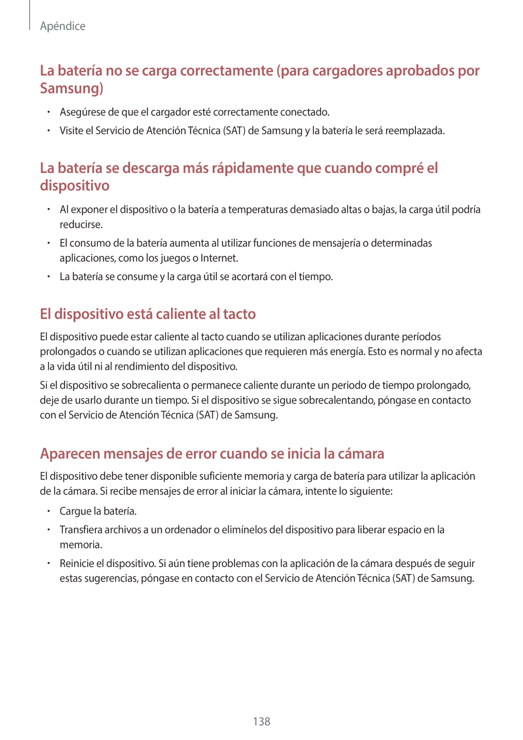 Samsung SM-G920FZKAPHE manual El dispositivo está caliente al tacto 