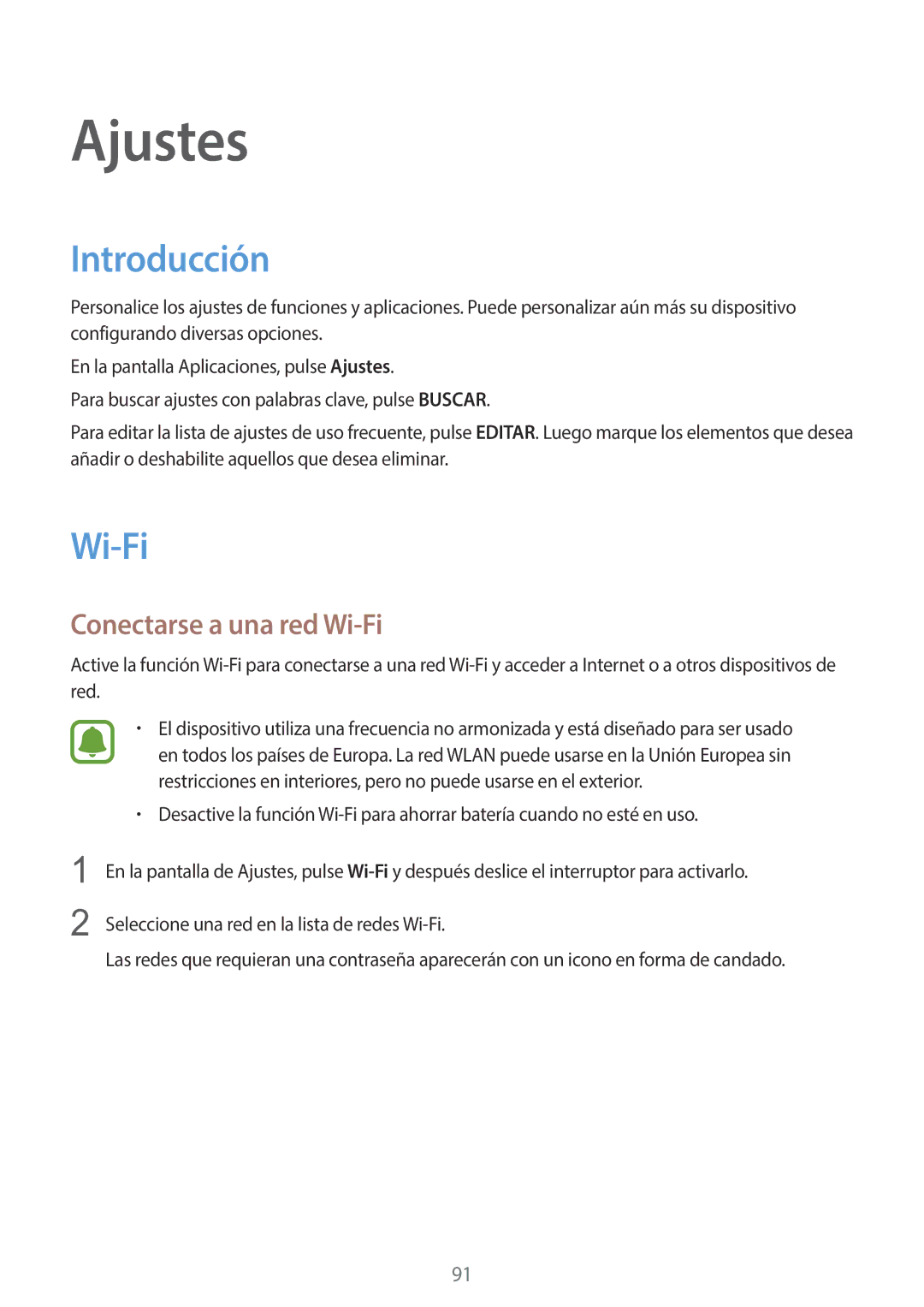 Samsung SM-G920FZKAPHE manual Introducción, Conectarse a una red Wi-Fi 