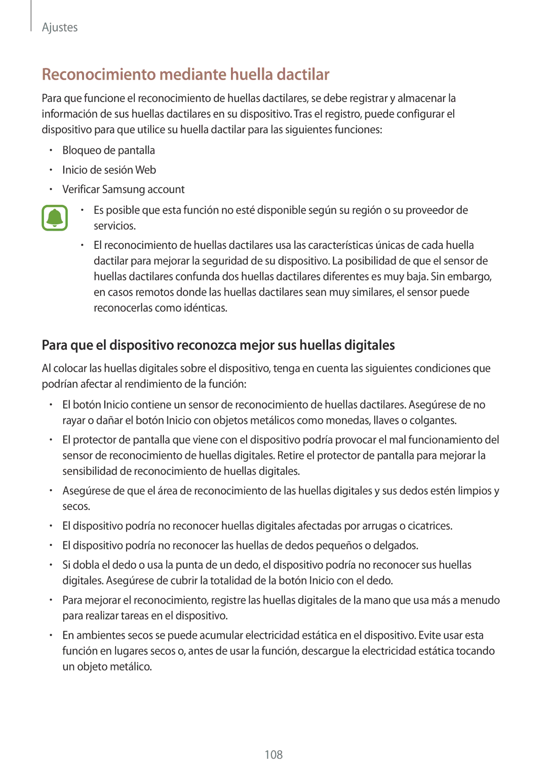 Samsung SM-G920FZKAPHE manual Reconocimiento mediante huella dactilar 