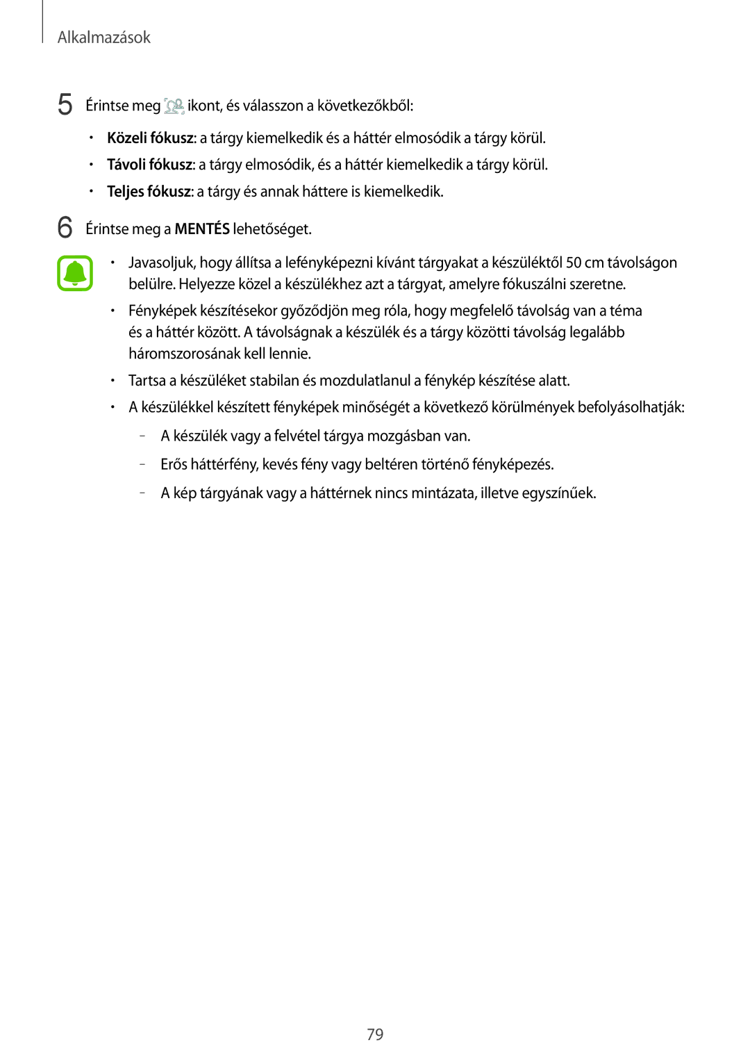 Samsung SM-G920FZKEXEH manual Alkalmazások 