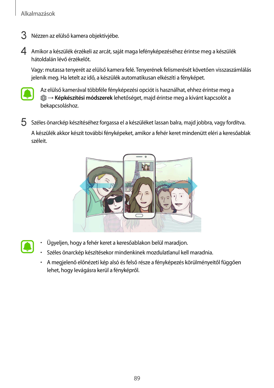 Samsung SM-G920FZKEXEH manual Alkalmazások 