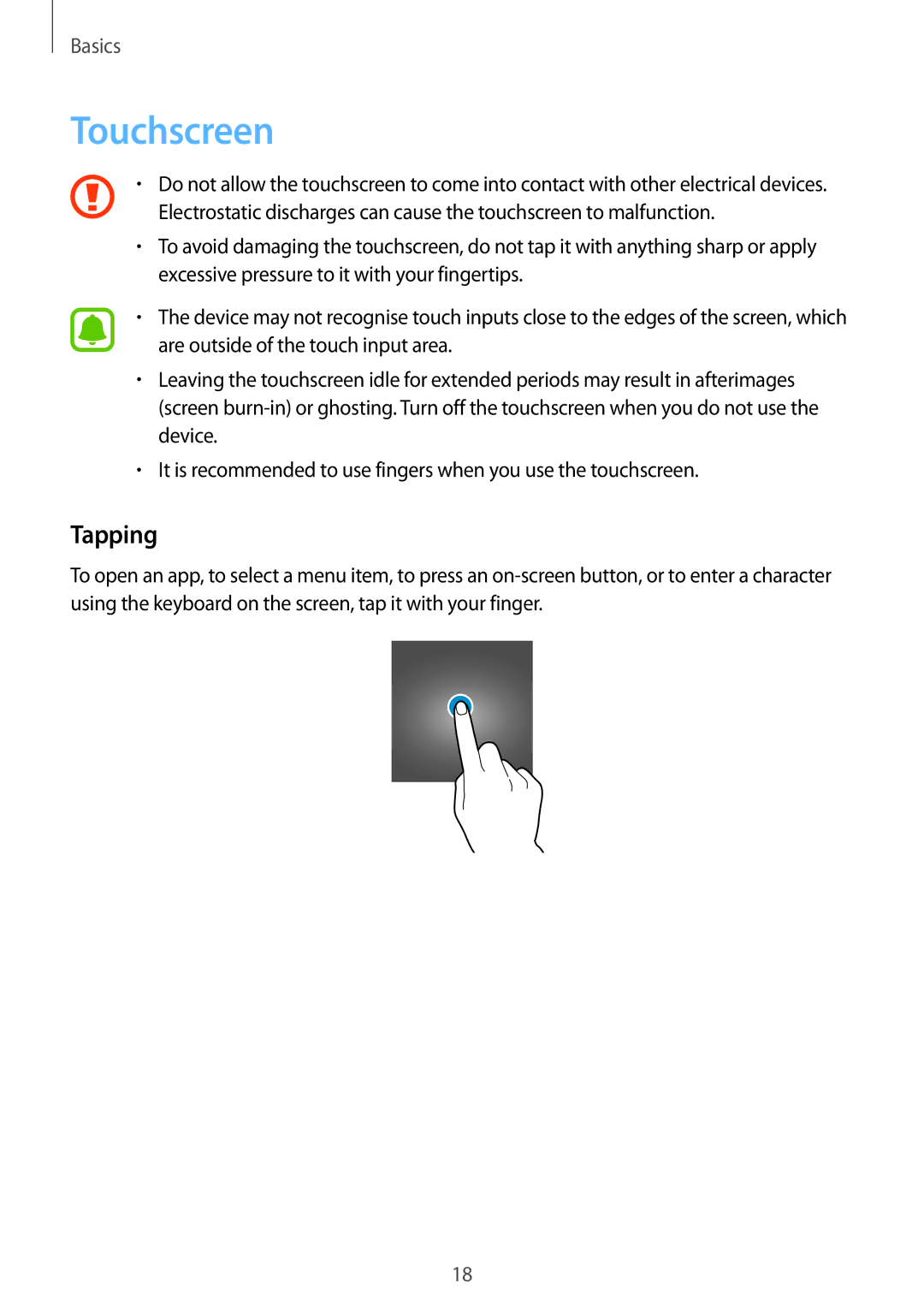 Samsung SM-G920FZDAITV, SM-G920FZKFDBT, SM-G920FZKEDBT, SM-G920FZDEDBT, SM-G920FZBEDBT, SM-G920FZBFDBT Touchscreen, Tapping 