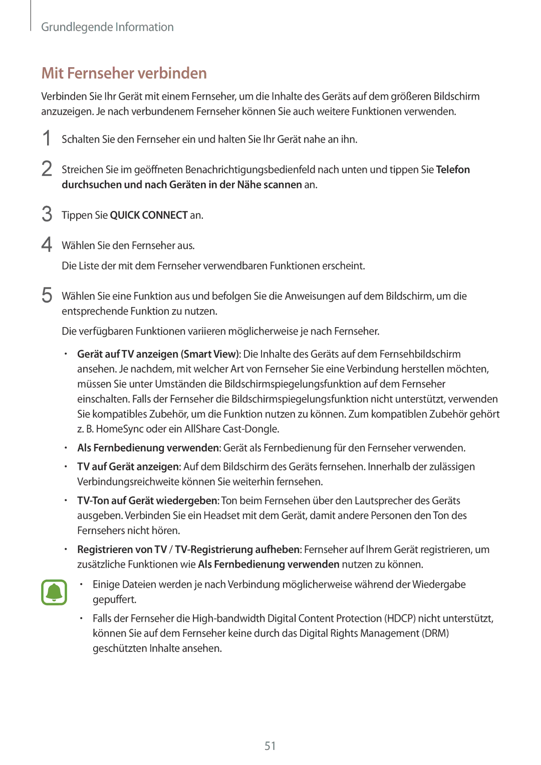 Samsung SM-G920FZBEDBT, SM-G920FZKFDBT manual Mit Fernseher verbinden, Durchsuchen und nach Geräten in der Nähe scannen an 