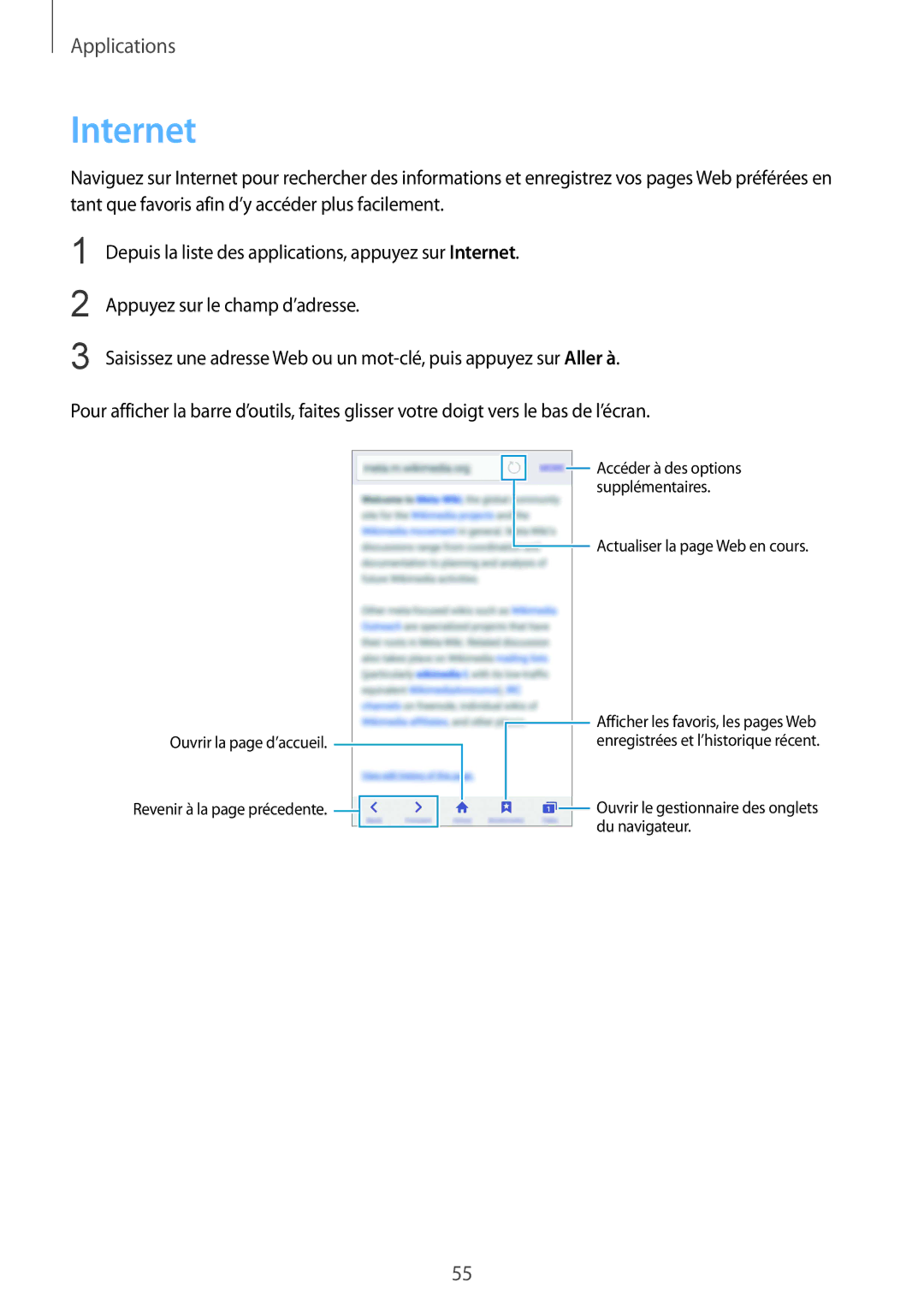 Samsung SM-G920FZDAXEF, SM-G920FZWAXEF, SM-G920FZKAXEF, SM-G920FZBAXEF manual Internet 