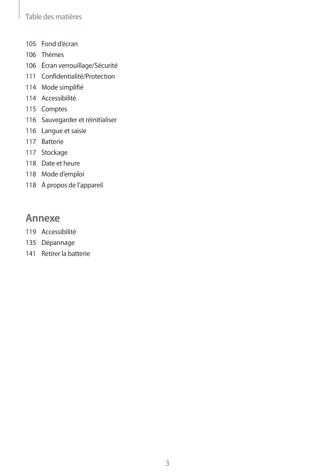 Samsung SM-G920FZDAXEF, SM-G920FZWAXEF, SM-G920FZKAXEF, SM-G920FZBAXEF manual Annexe 