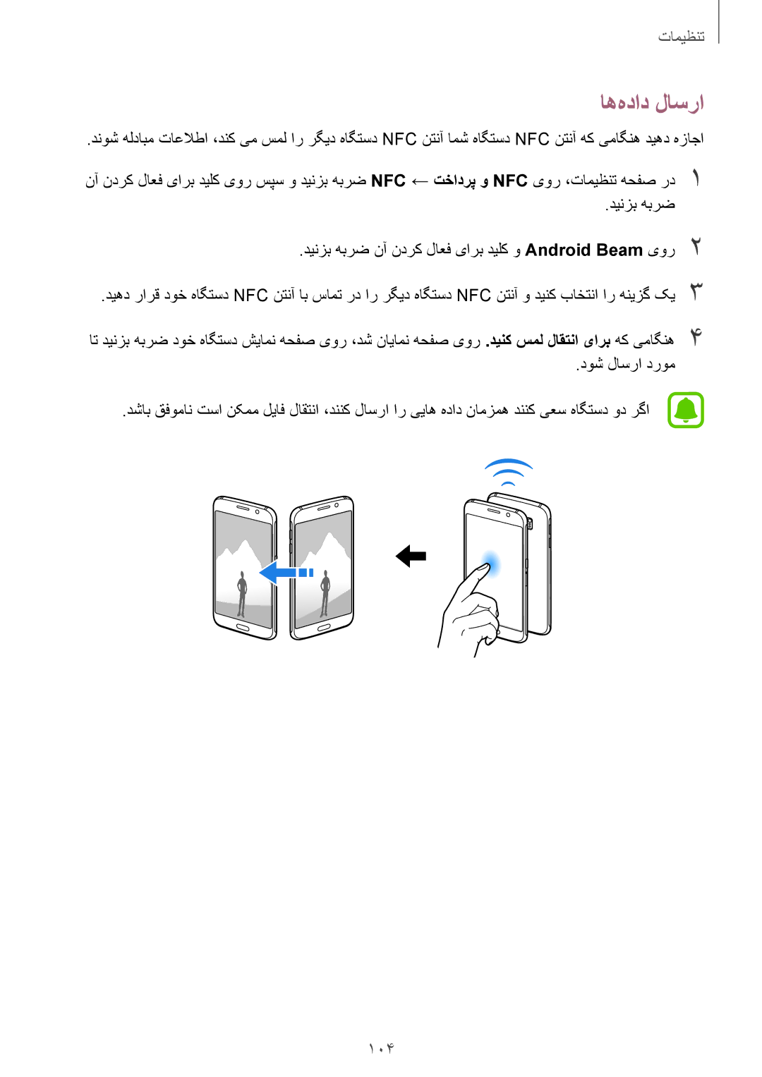 Samsung SM-G920XZDAKSA, SM-G920XZKAKSA, SM-G920FZKAKSA, SM-G920XZWAKSA manual اه‌هداد لاسرا 