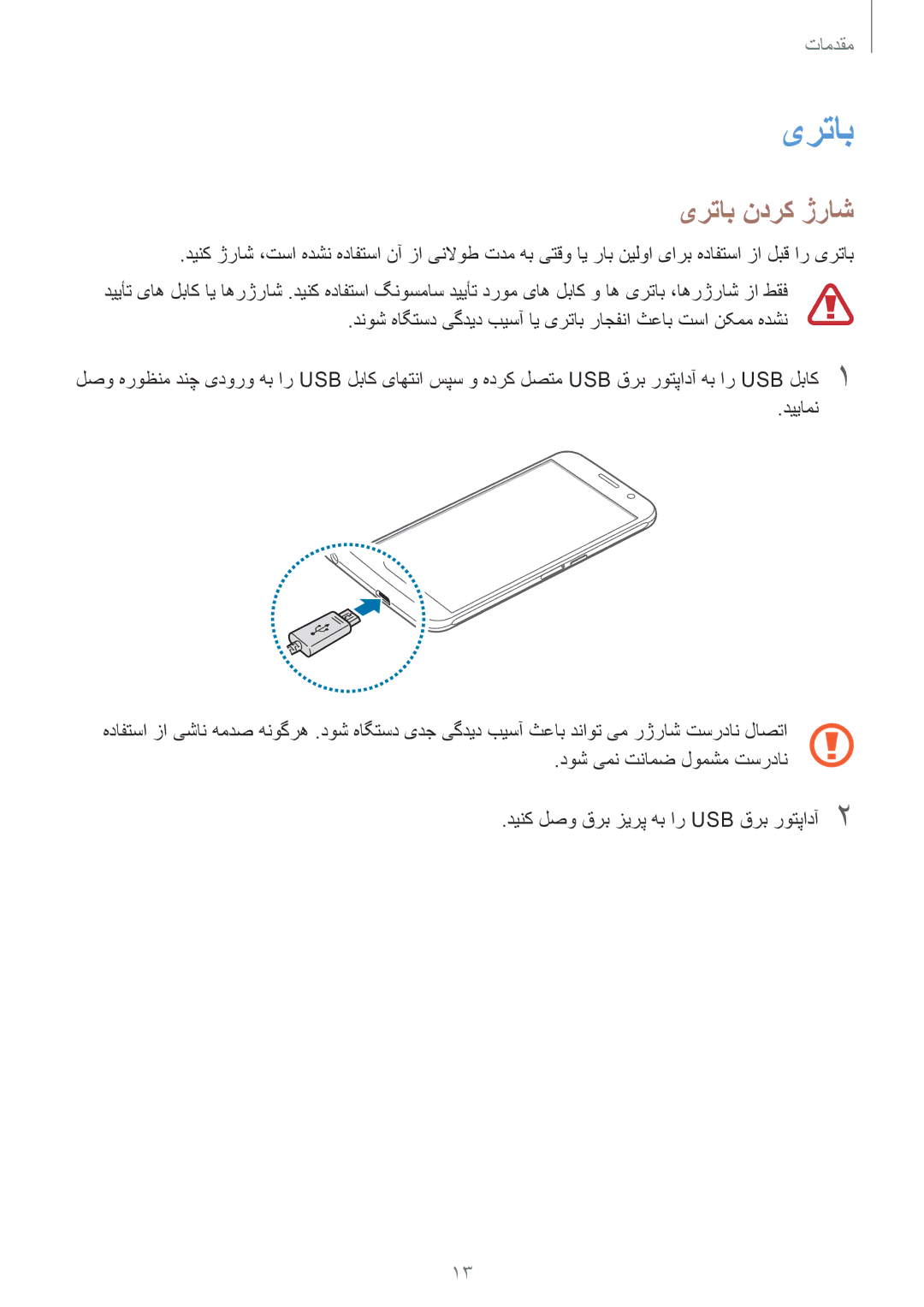 Samsung SM-G920XZKAKSA, SM-G920XZDAKSA, SM-G920FZKAKSA, SM-G920XZWAKSA manual یرتاب ندرک ژراش 