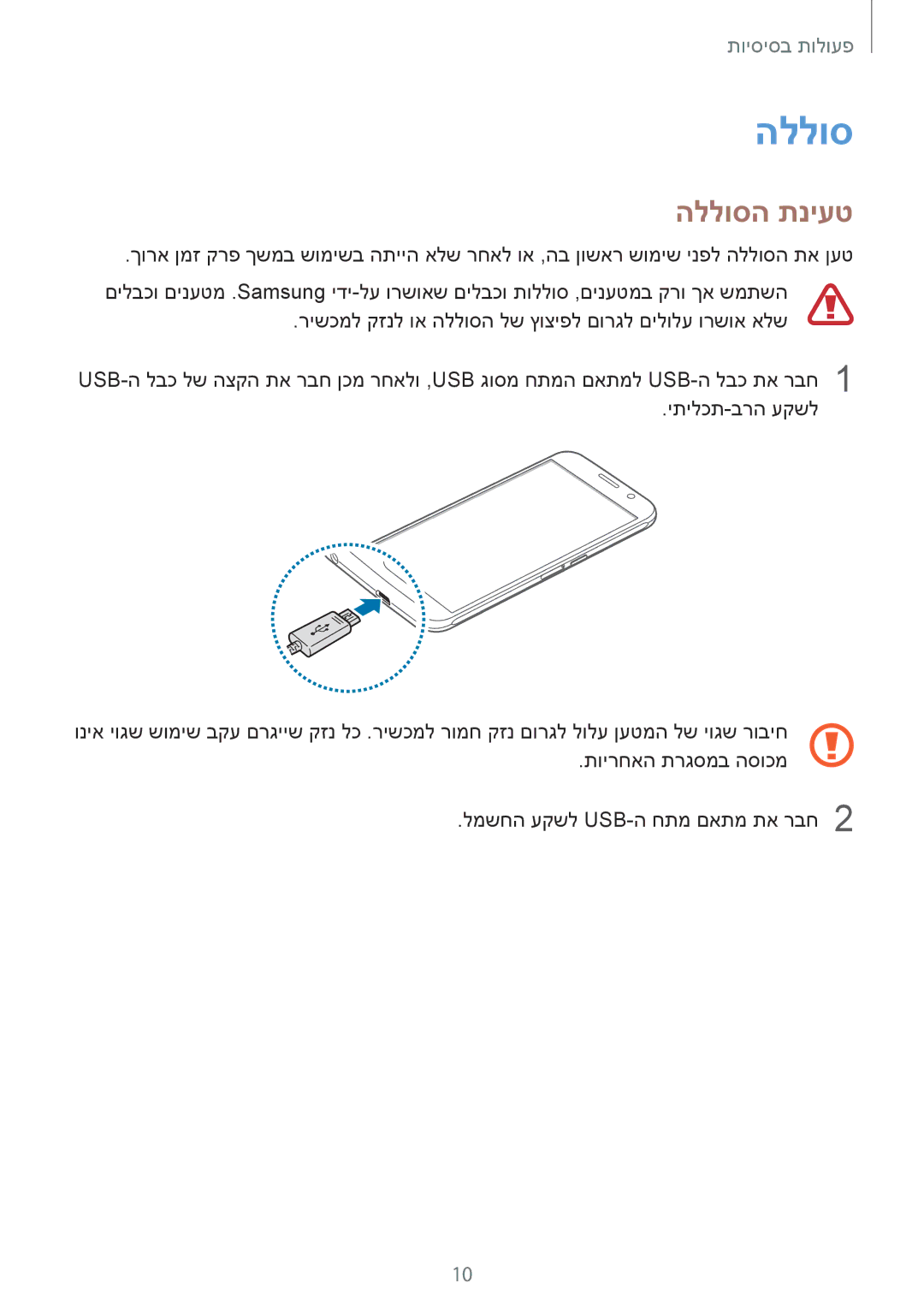 Samsung SM-G920XZWAILO, SM-G920XZKAILO, SM-G920XZDAILO, SM-G920FZKAILO manual הללוסה תניעט 