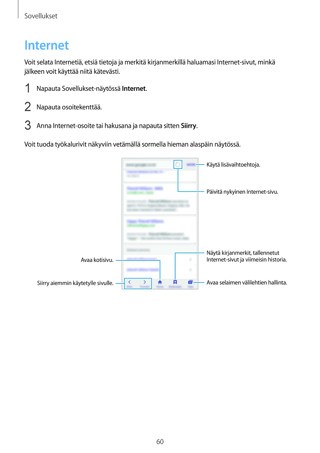 Samsung SM-G925FZGANEE, SM-G925FZWANEE, SM-G925FZWENEE, SM-G925FZWFNEE, SM-G925FZDANEE, SM-G925FZKANEE manual Internet 