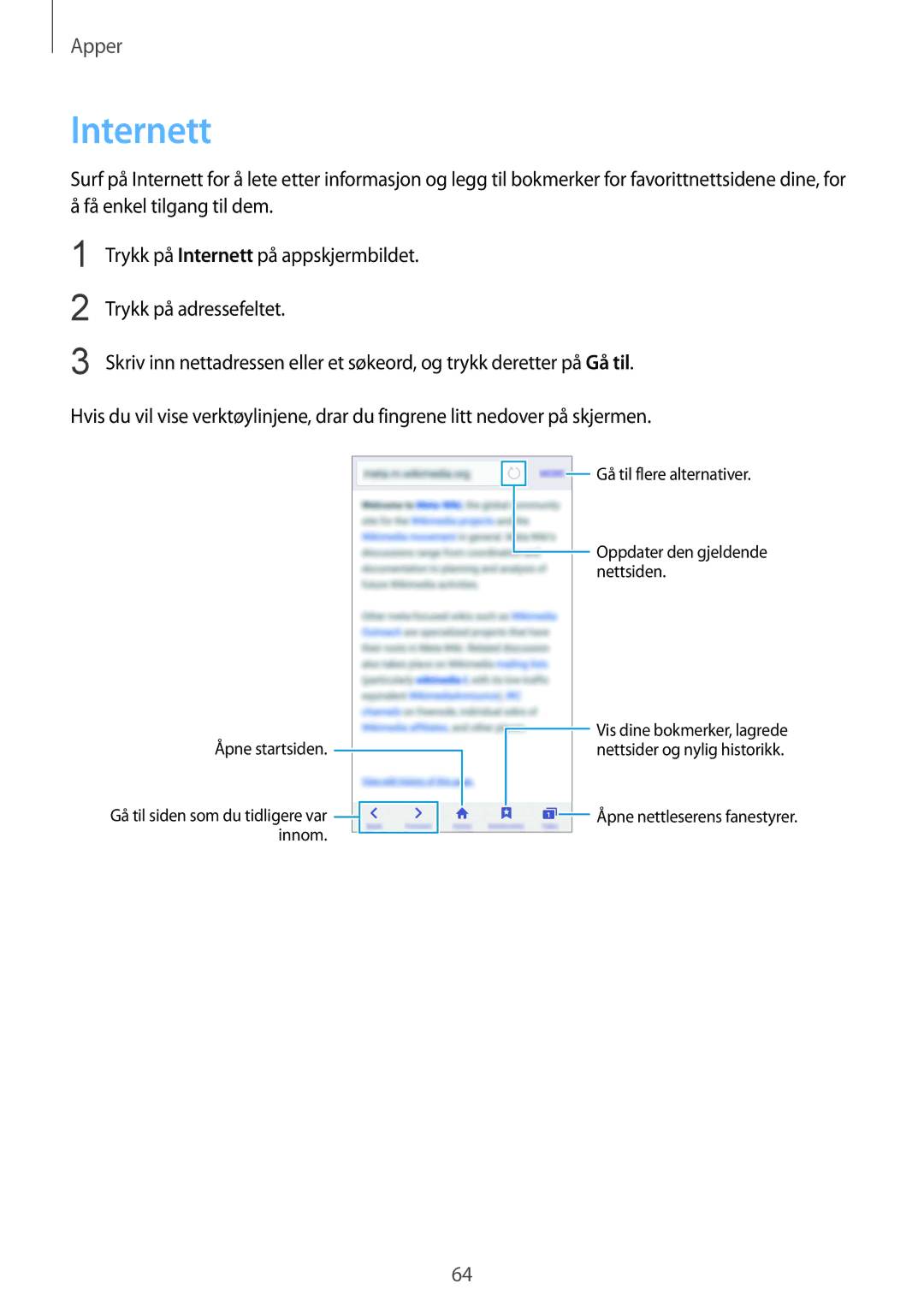 Samsung SM-G925FZDANEE, SM-G925FZGANEE, SM-G925FZWANEE, SM-G925FZWENEE, SM-G925FZWFNEE, SM-G925FZKANEE manual Internett 