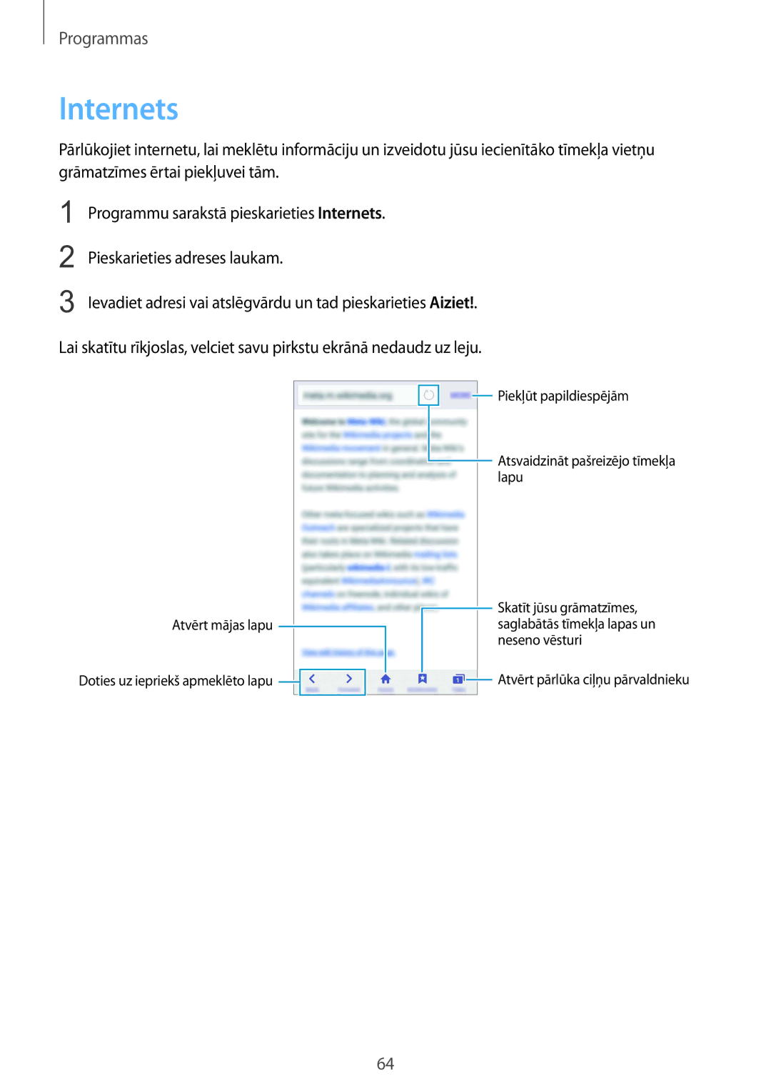 Samsung SM-G925FZKASEB manual Internets 