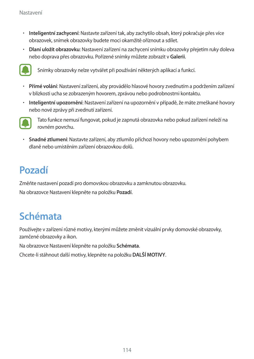 Samsung SM-G925FZDEETL, SM-G925FZKFETL, SM-G925FZGFETL, SM-G925FZWEETL manual Pozadí, Schémata 