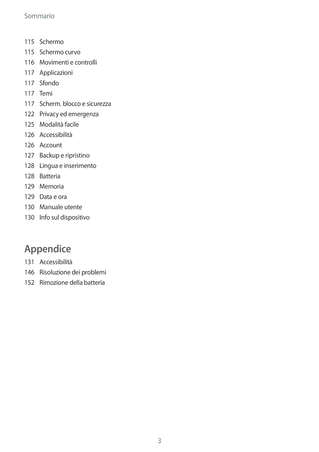 Samsung SM-G925FZGEITV, SM-G925FZWAITV, SM-G925FZGAITV, SM-G925FZKAITV, SM-G925FZDEITV manual Appendice 