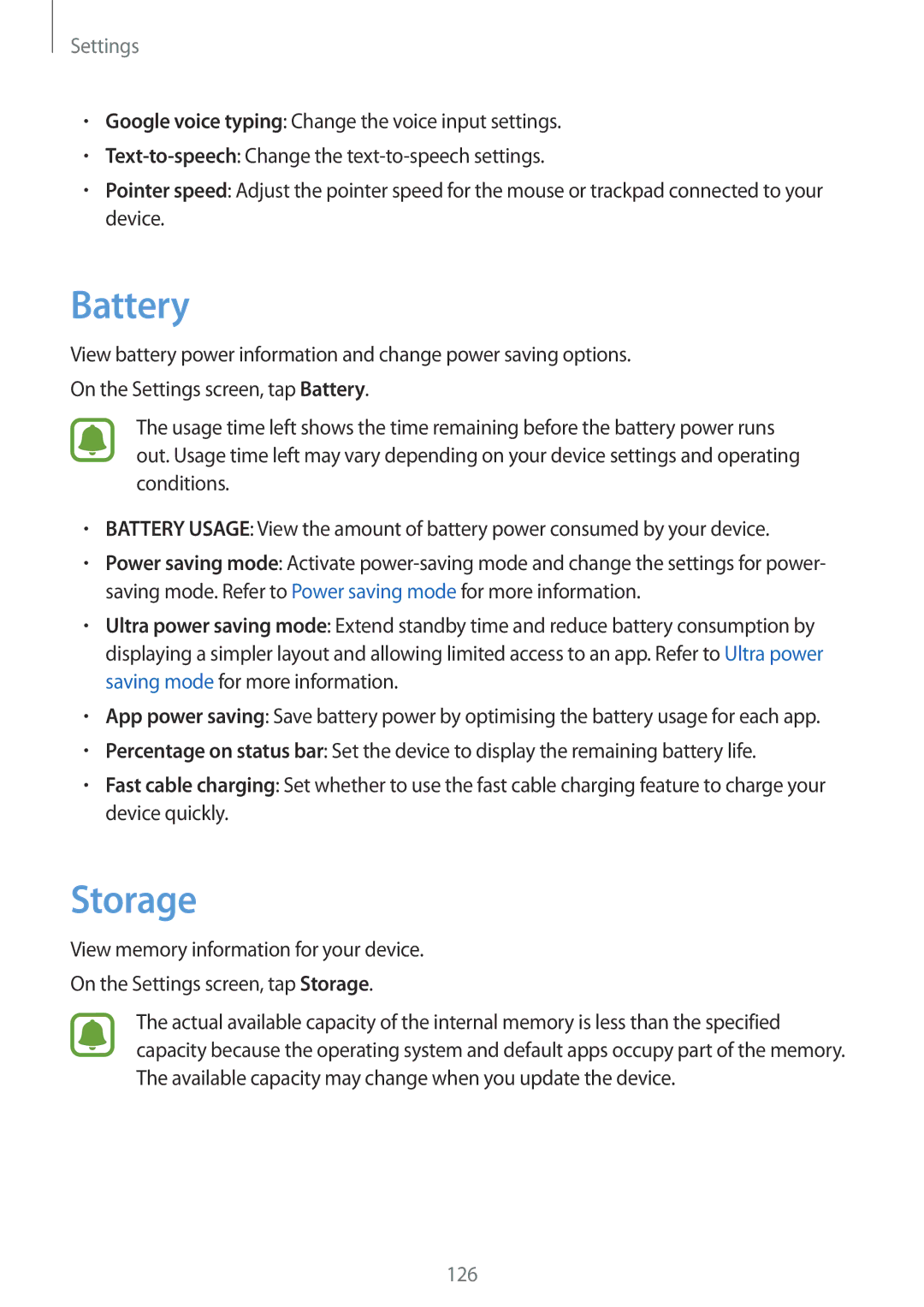 Samsung SM-G925IZDAKSA manual Battery, Storage 