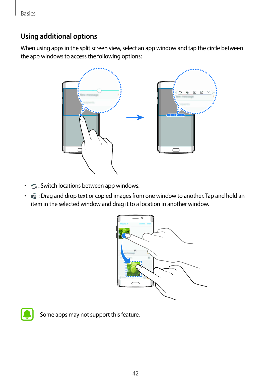 Samsung SM-G925IZDAKSA manual Using additional options 