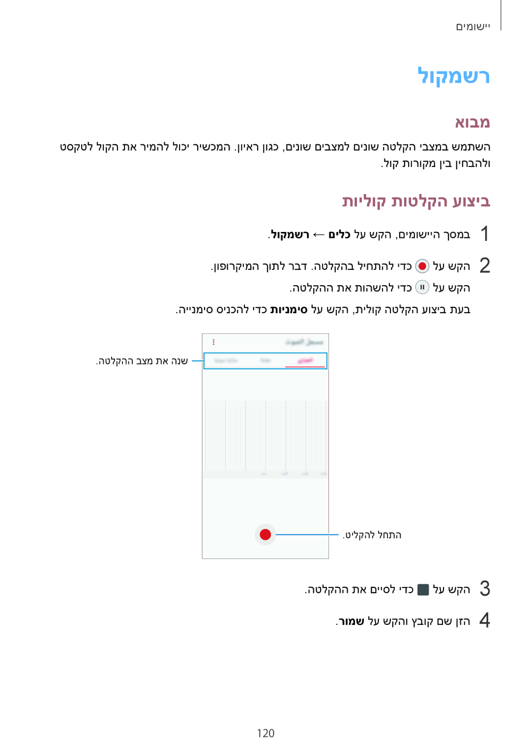 Samsung SM-G925XZWAILO, SM-G925XZKAILO, SM-G925XZDAILO, SM-G925FZDAILO manual לוקמשר, תוילוק תוטלקה עוציב 