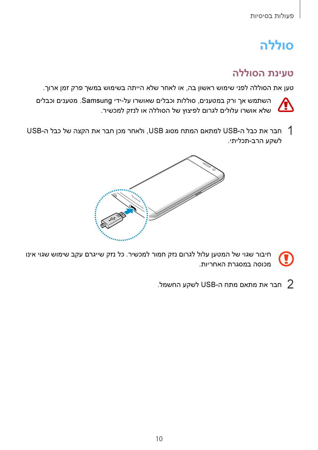 Samsung SM-G925XZDAILO, SM-G925XZWAILO, SM-G925XZKAILO, SM-G925FZDAILO manual הללוסה תניעט 